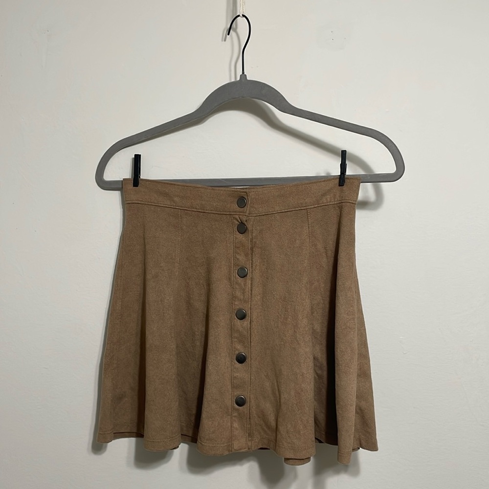 Full Tilt Suede Mini Skirt